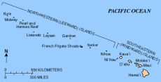 Hawaiian Island Chain Map