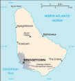 barbados map