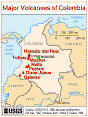 columbia volcanoes map