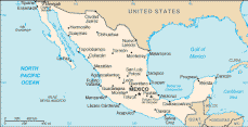 map of mexico