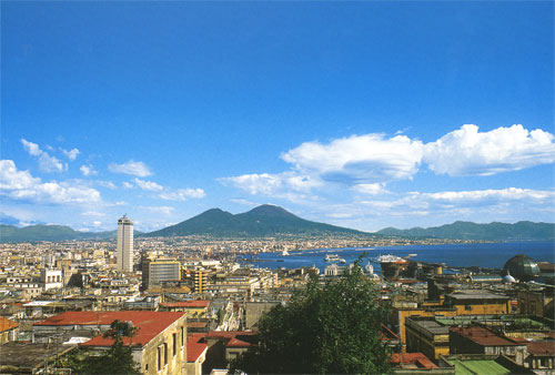 Bay of Naples and Mt. Vesuvius