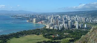 honolulu looking from diamond head