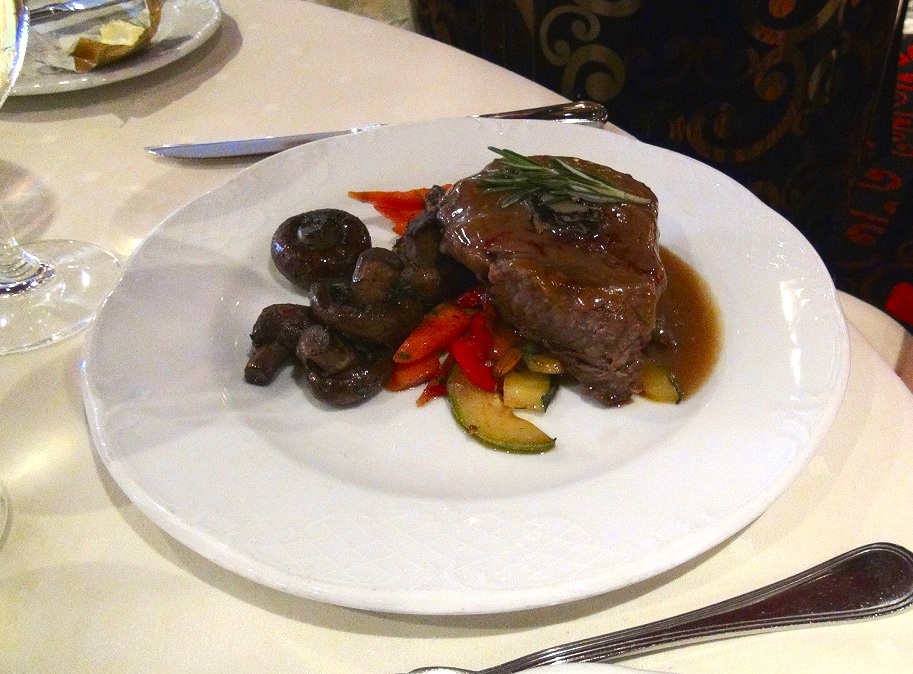 MSC Divina Main Dining Filet option